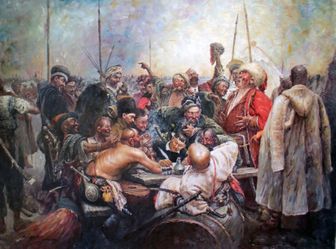  The Reply of the Zaporozhian Cossacks to Sultan Mahmoud IV 1891