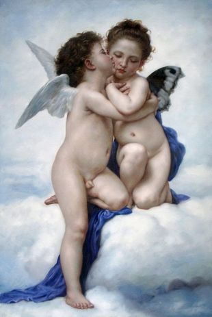 L'Amour et Psyche, enfants - Cupid og Psyche som børn 1889