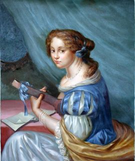 Young Woman with a Cittern